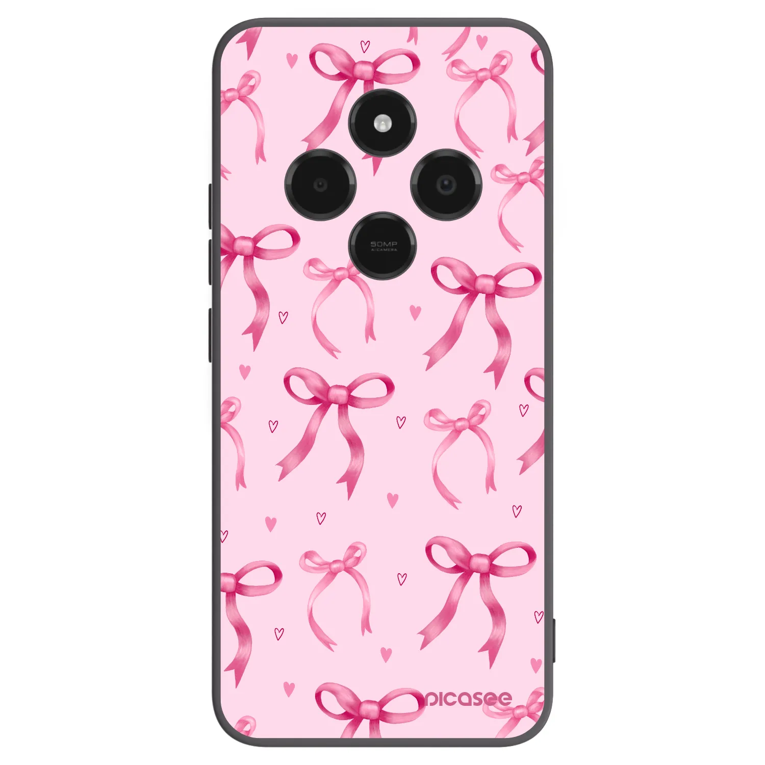 Picasee silikonový černý obal pro Xiaomi Poco C75 - Bow Aesthetic