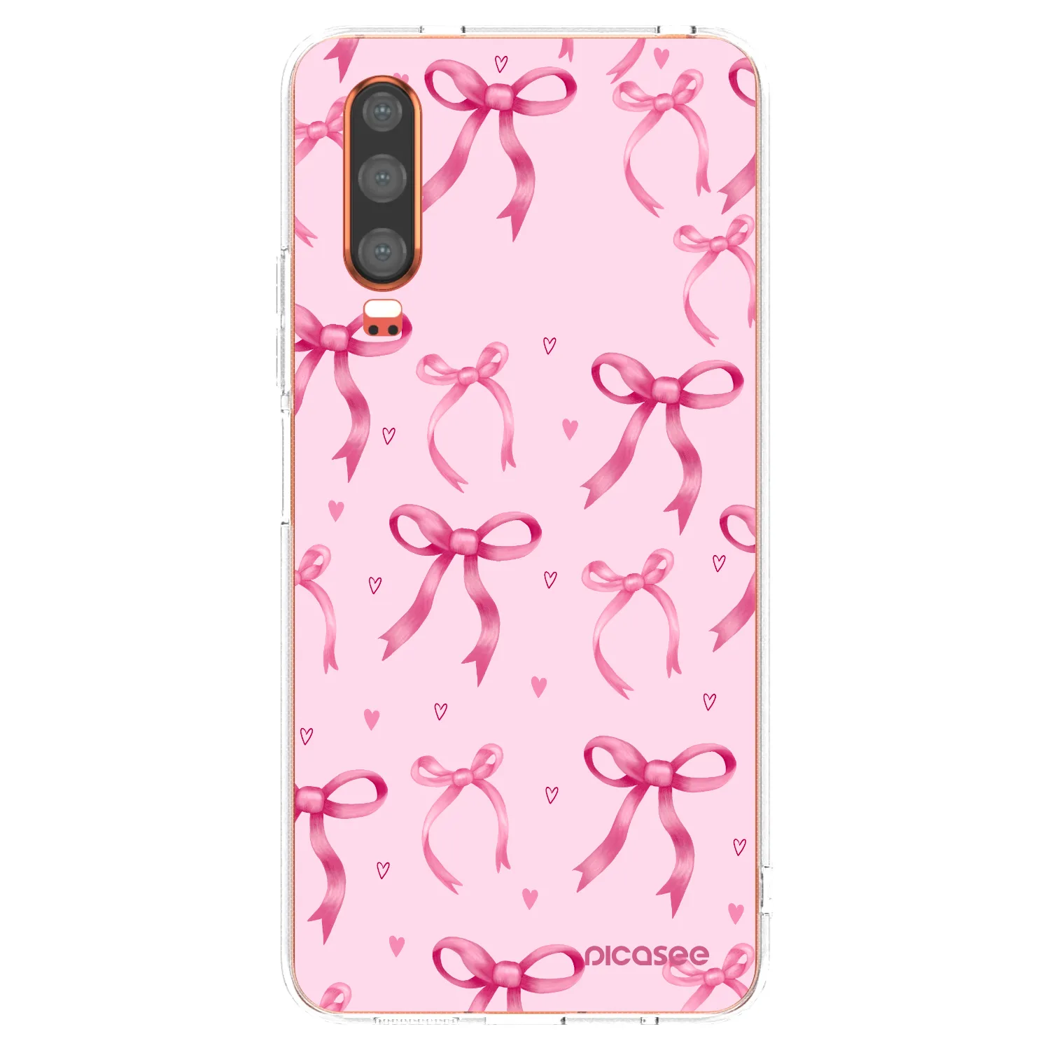 Picasee silikonový průhledný obal pro Huawei P30 - Bow Aesthetic