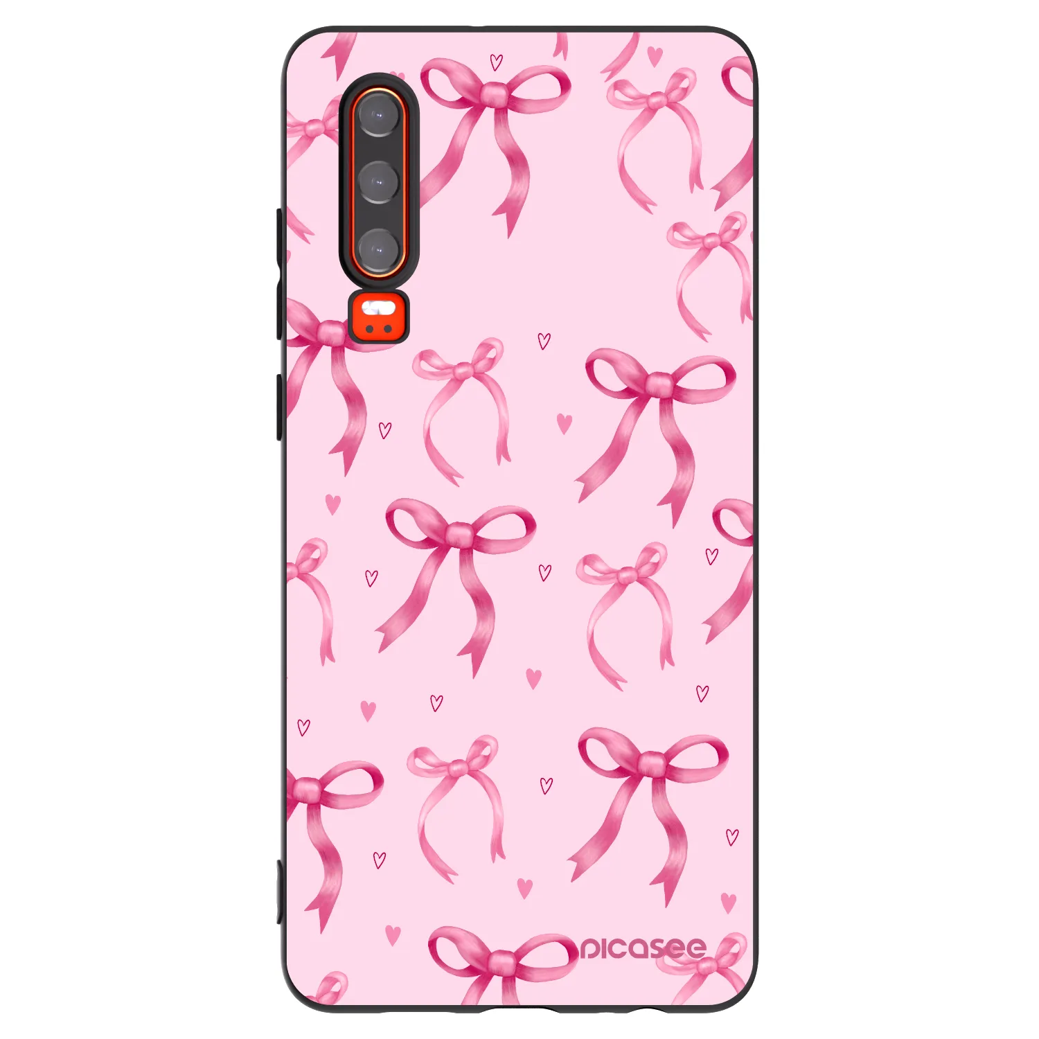 Picasee silikonový černý obal pro Huawei P30 - Bow Aesthetic