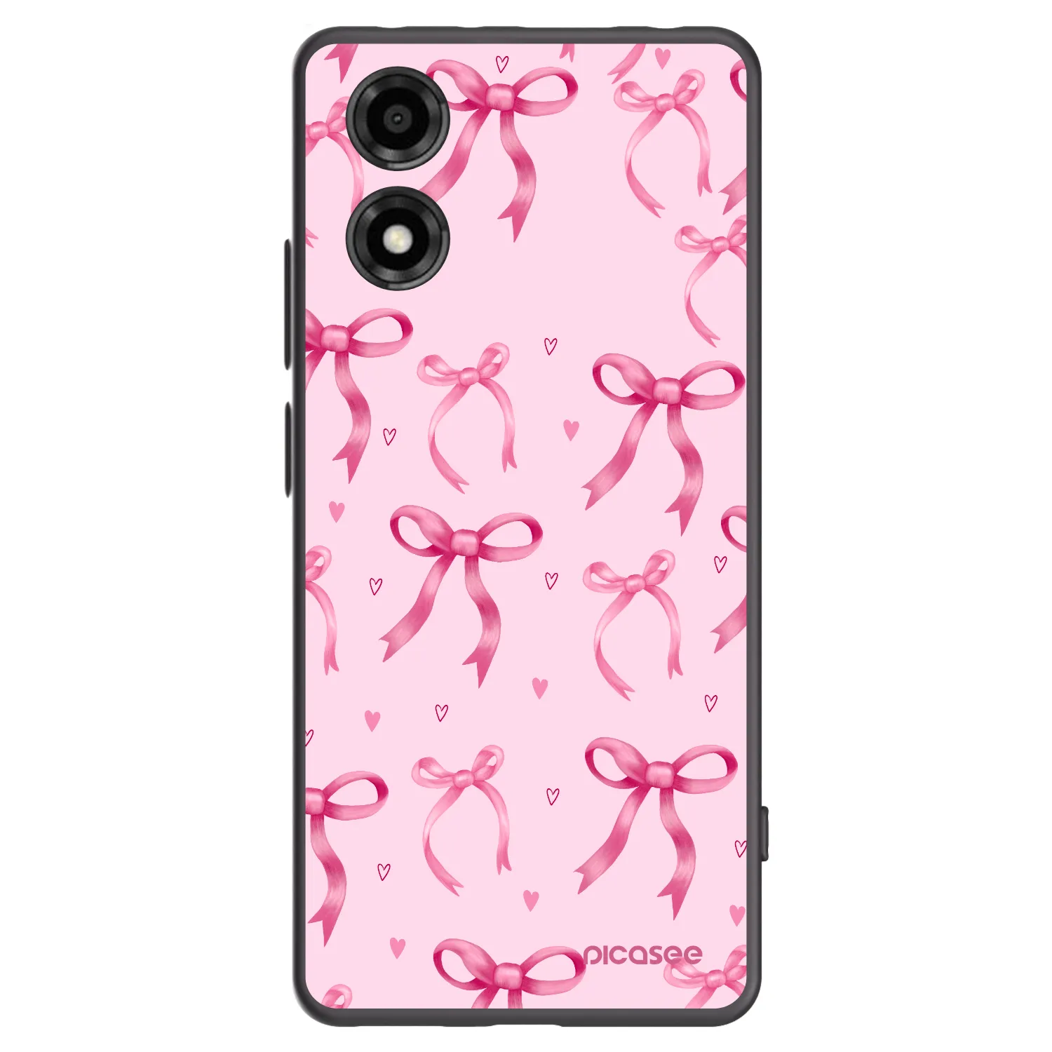 Picasee silikonový černý obal pro Motorola Moto E14 - Bow Aesthetic