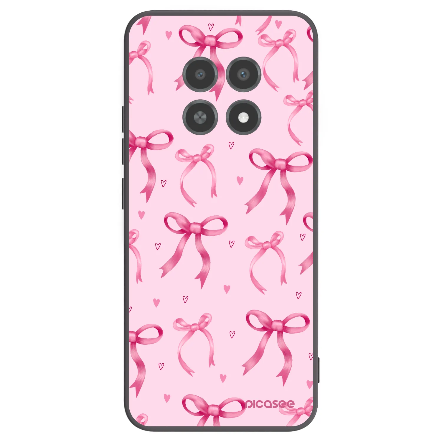 Picasee silikonový černý obal pro Realme 12X - Bow Aesthetic