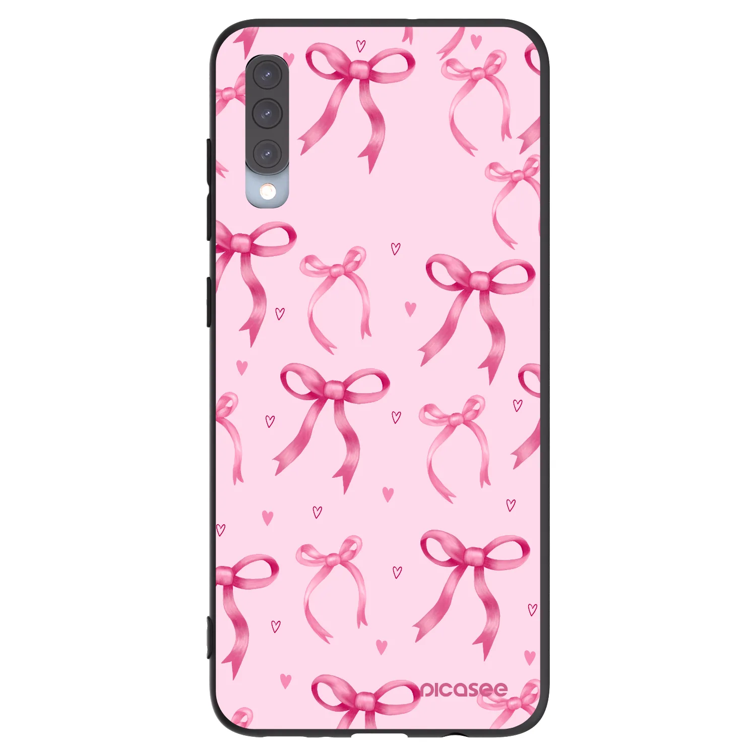 Picasee silikonový černý obal pro Samsung Galaxy A70 A705F - Bow Aesthetic