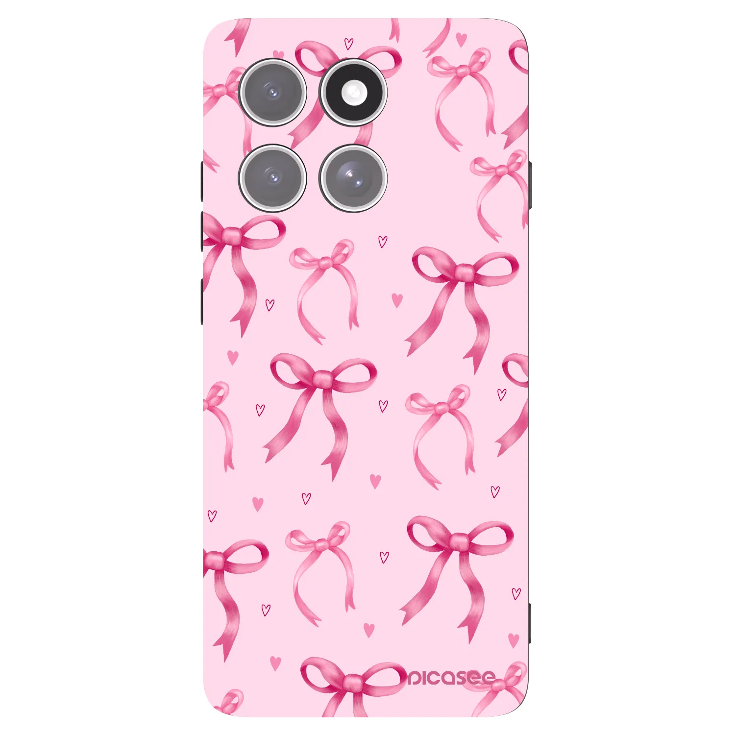 Picasee silikonový černý obal pro Motorola Edge 60 Pro - Bow Aesthetic