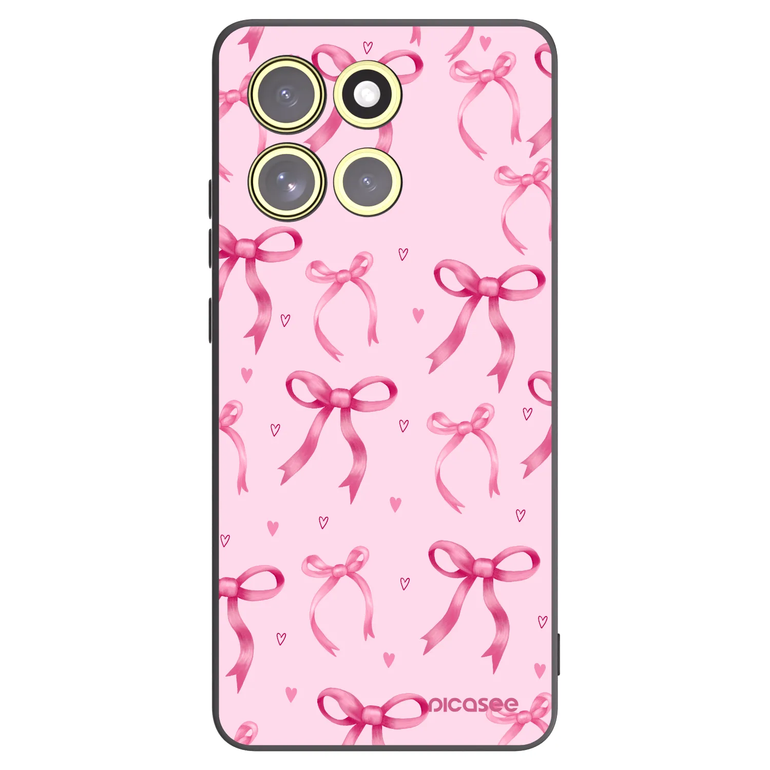 Picasee silikonový černý obal pro Motorola Moto G86 5G - Bow Aesthetic