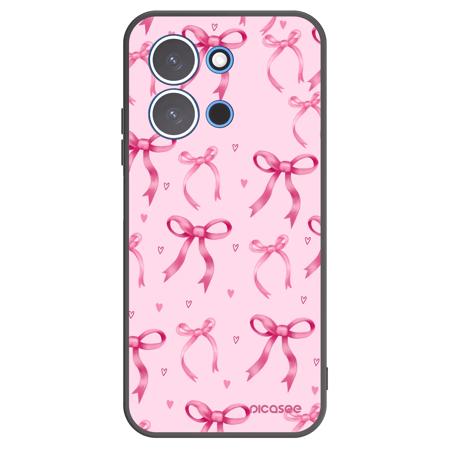 Picasee silikonový černý obal pro Xiaomi Redmi 15C 4G - Bow Aesthetic