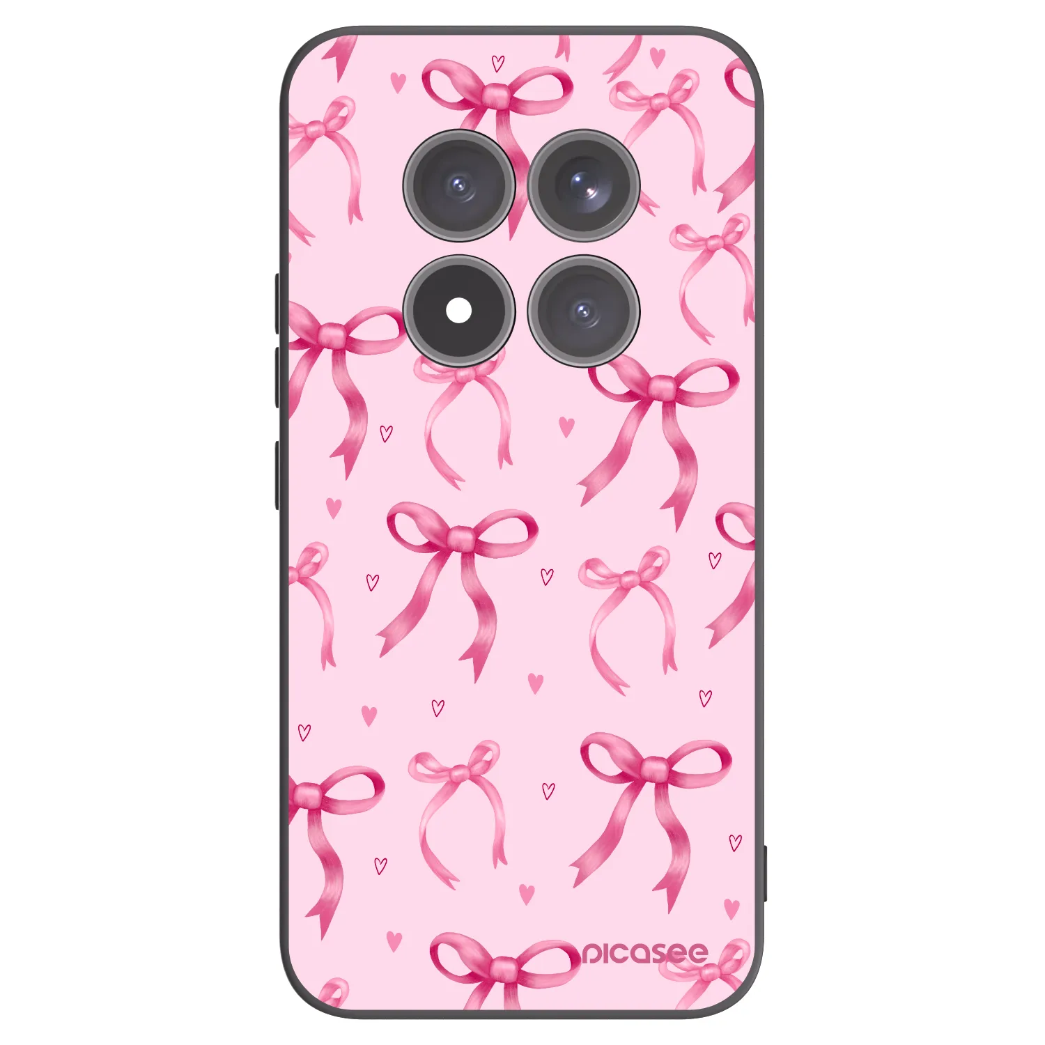 Picasee silikonový černý obal pro Xiaomi Redmi Note 15 Pro+ - Bow Aesthetic