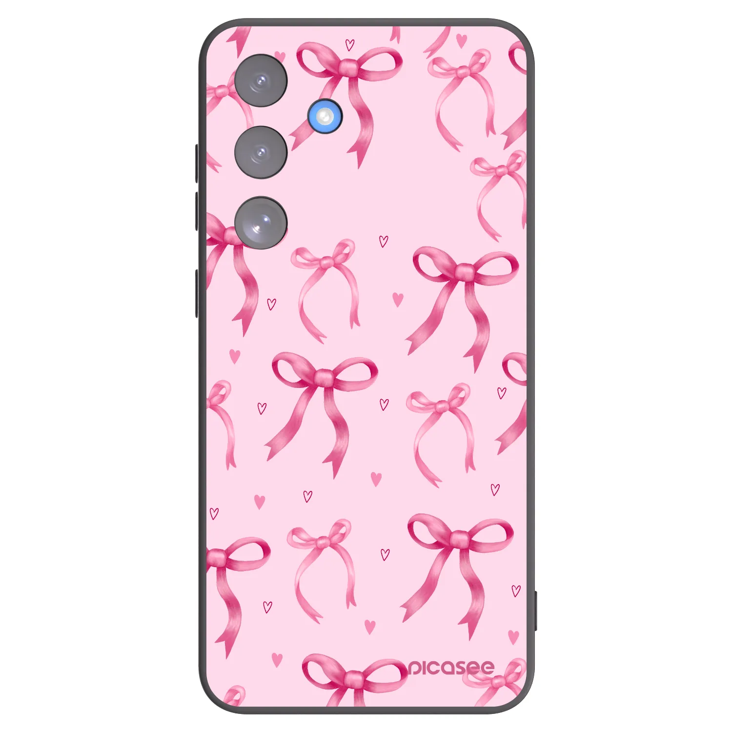Picasee silikonový černý obal pro Samsung Galaxy S25 FE 5G - Bow Aesthetic
