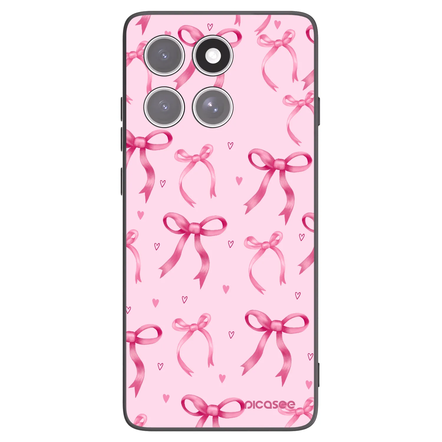 Picasee silikonový černý obal pro Motorola Edge 60 Fusion - Bow Aesthetic