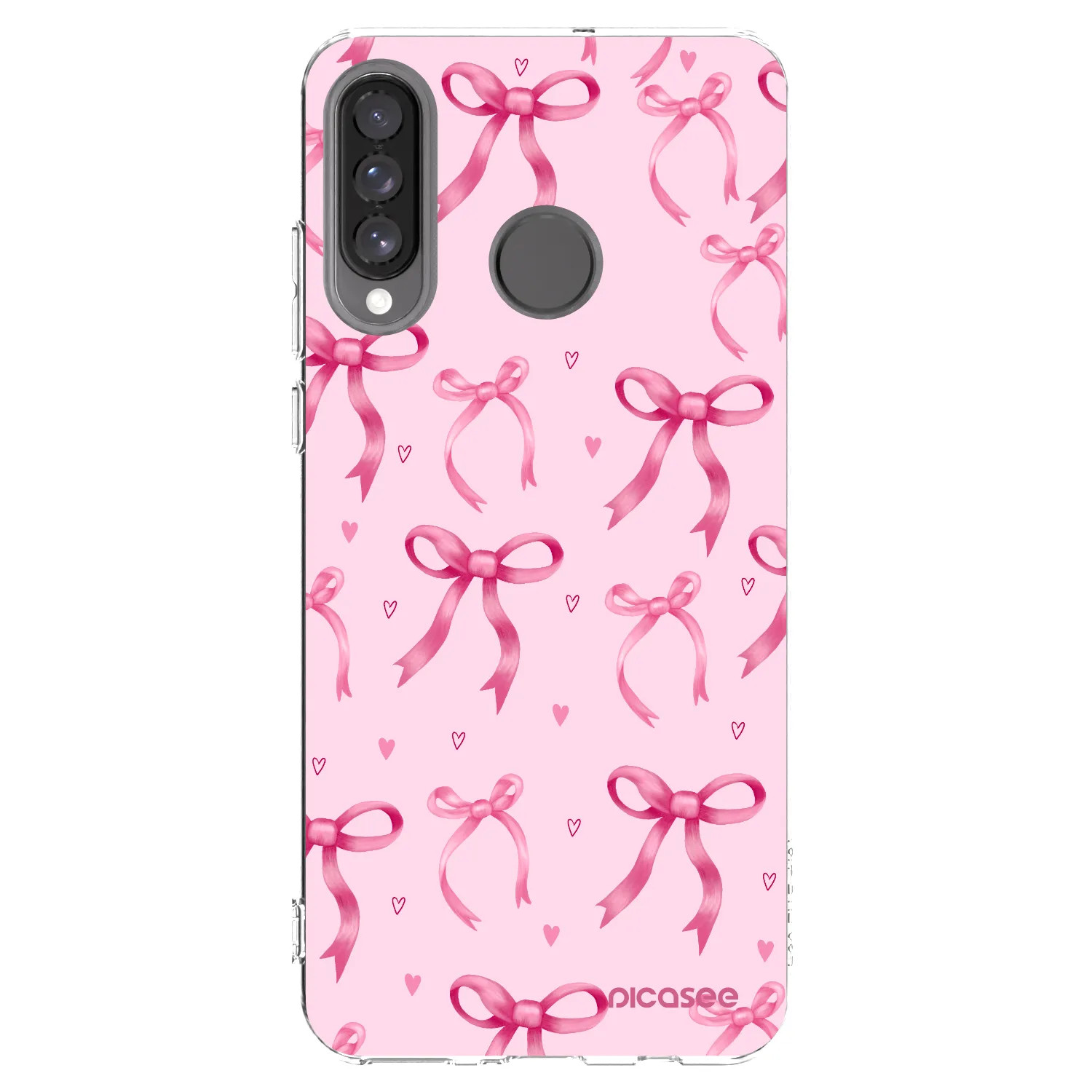 Picasee silikonový průhledný obal pro Huawei P30 Lite - Bow Aesthetic