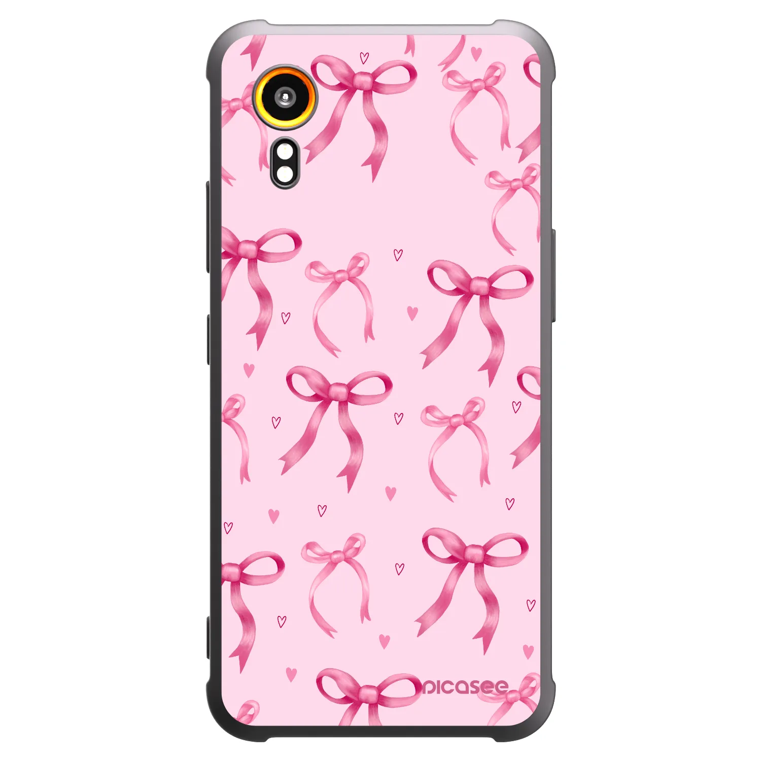 Picasee silikonový černý obal pro Samsung Galaxy Xcover 7 - Bow Aesthetic