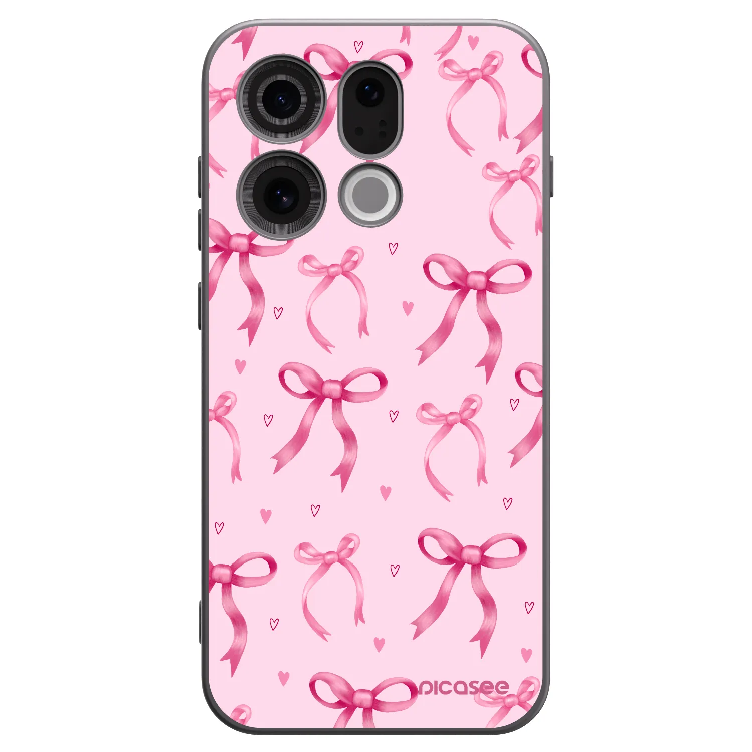Picasee silikonový černý obal pro OPPO Find X9 - Bow Aesthetic