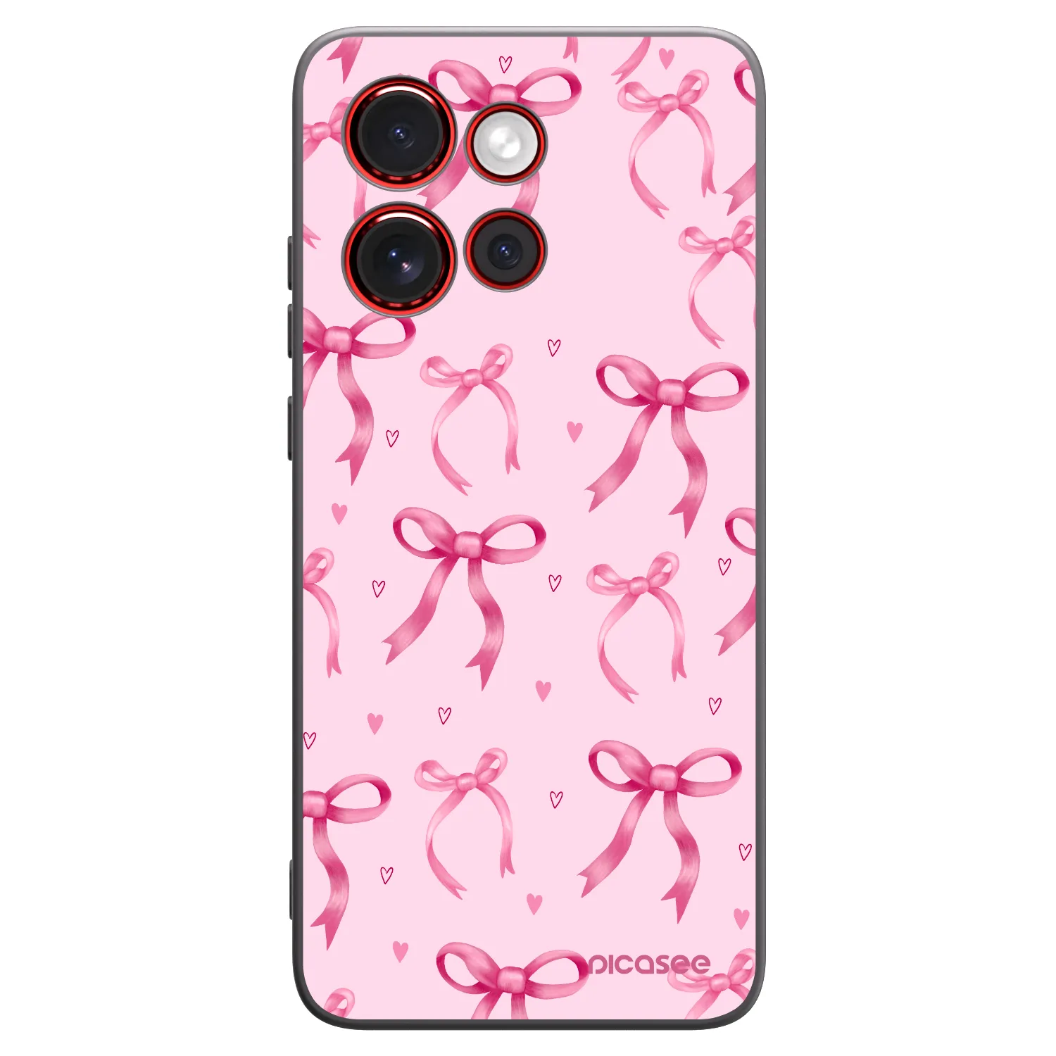 Picasee silikonový černý obal pro Motorola Edge 60 Neo 5G - Bow Aesthetic
