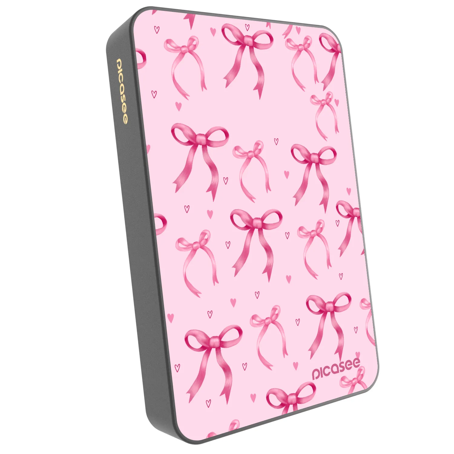 Picasee Powerbanka s MagSafe 10 000 mAh Šedá - Bow Aesthetic