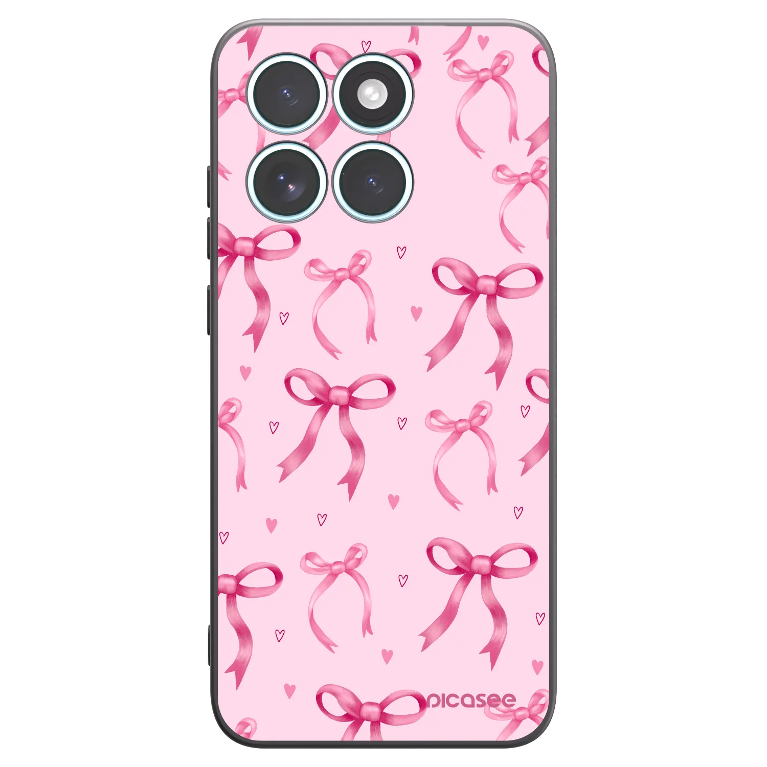 Picasee silikonový černý obal pro Motorola Edge 70 Fusion - Bow Aesthetic