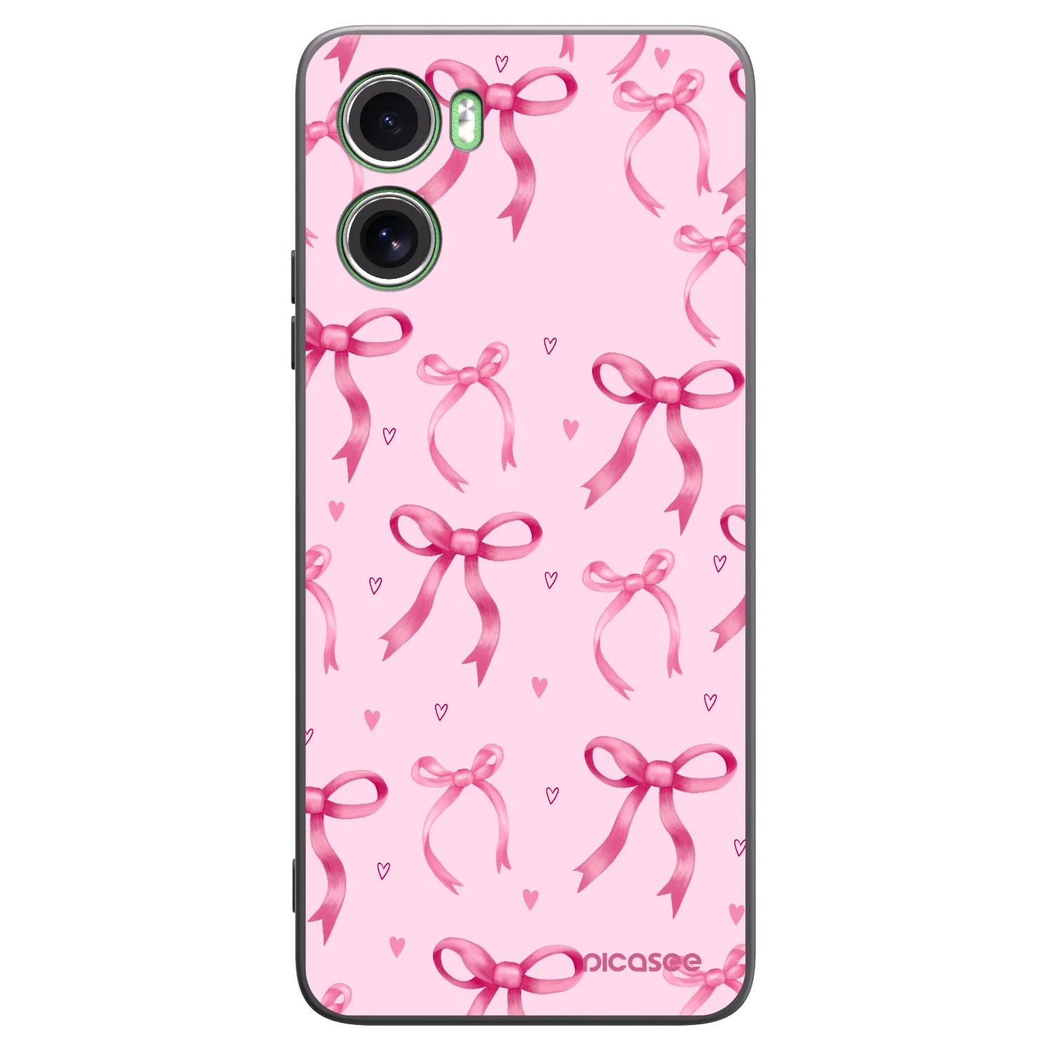 Picasee silikonový černý obal pro Motorola Moto G06 - Bow Aesthetic