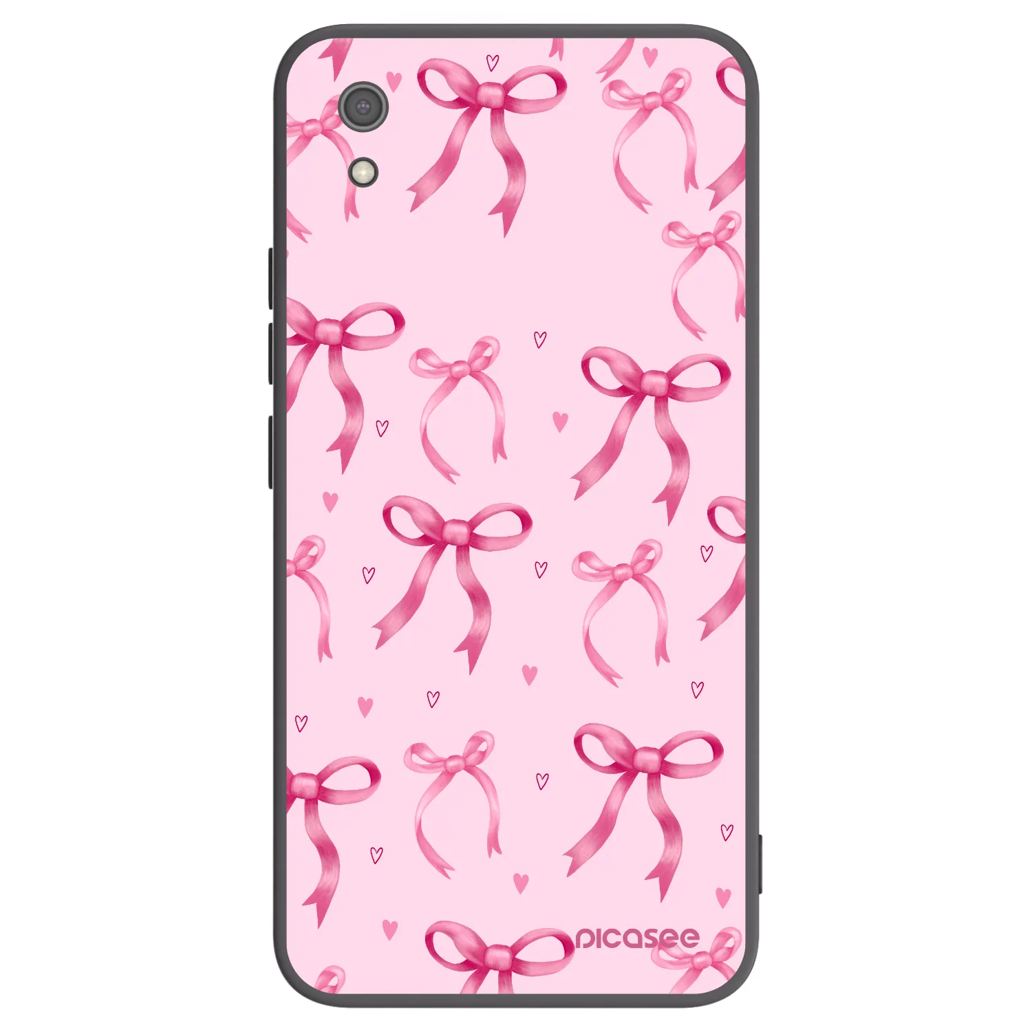 Picasee silikonový černý obal pro Xiaomi Redmi 7A - Bow Aesthetic