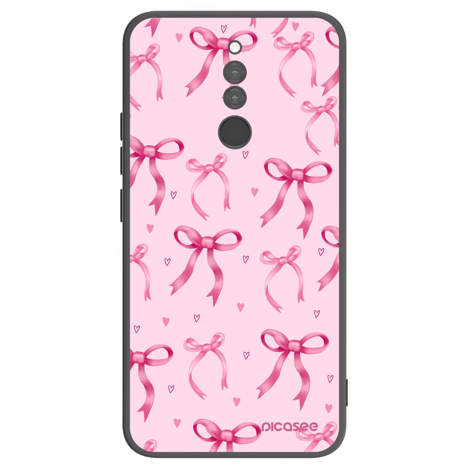 Picasee silikonový černý obal pro Xiaomi Redmi 8 - Bow Aesthetic