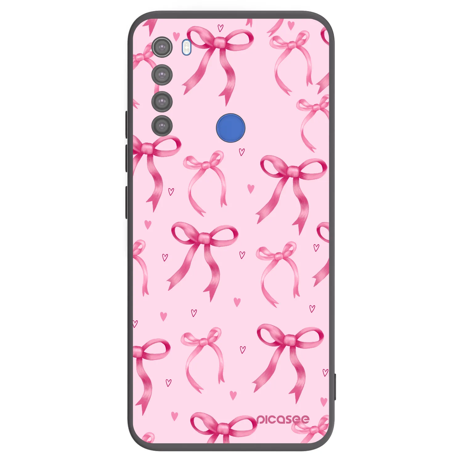 Picasee silikonový černý obal pro Xiaomi Redmi Note 8T - Bow Aesthetic