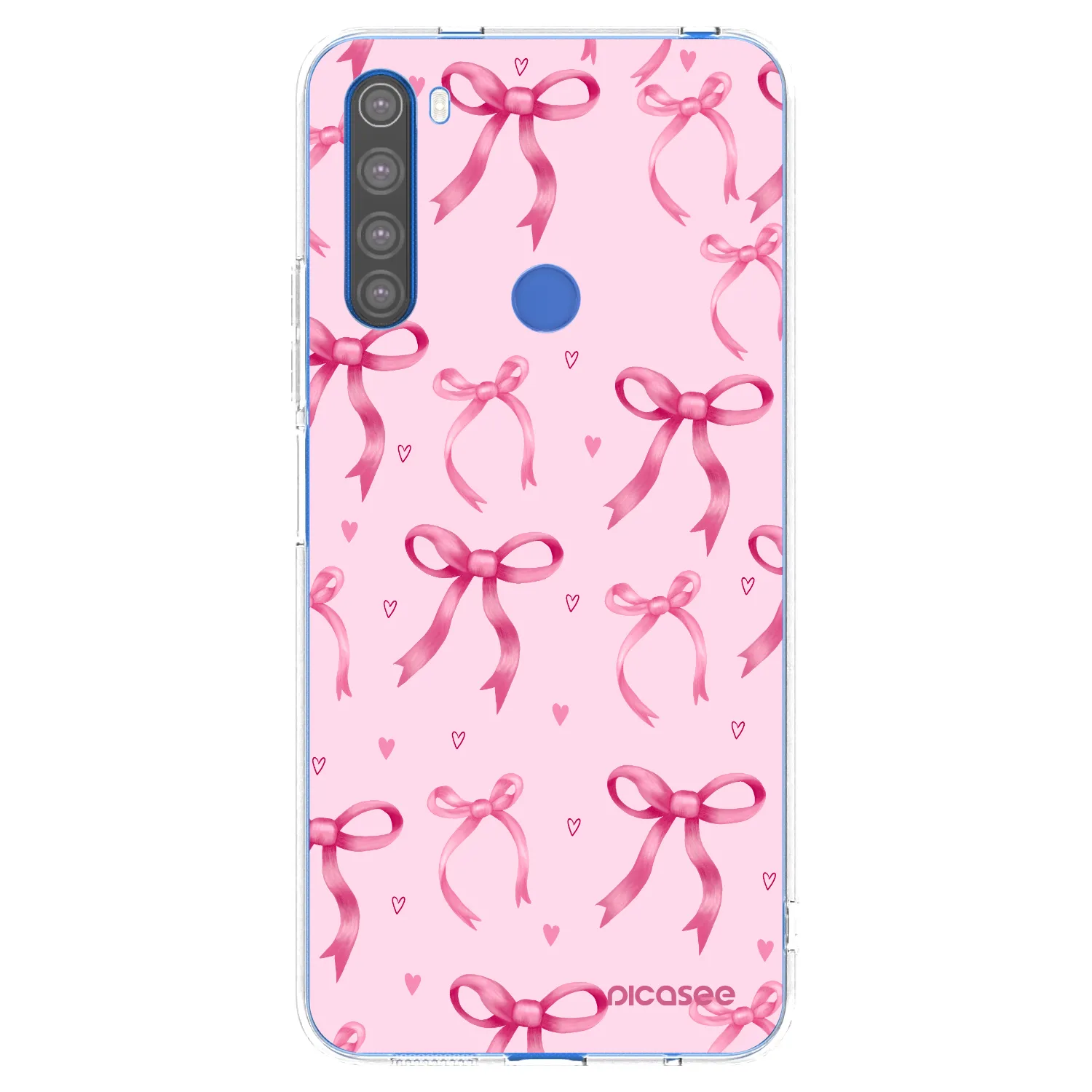Picasee silikonový průhledný obal pro Xiaomi Redmi Note 8T - Bow Aesthetic