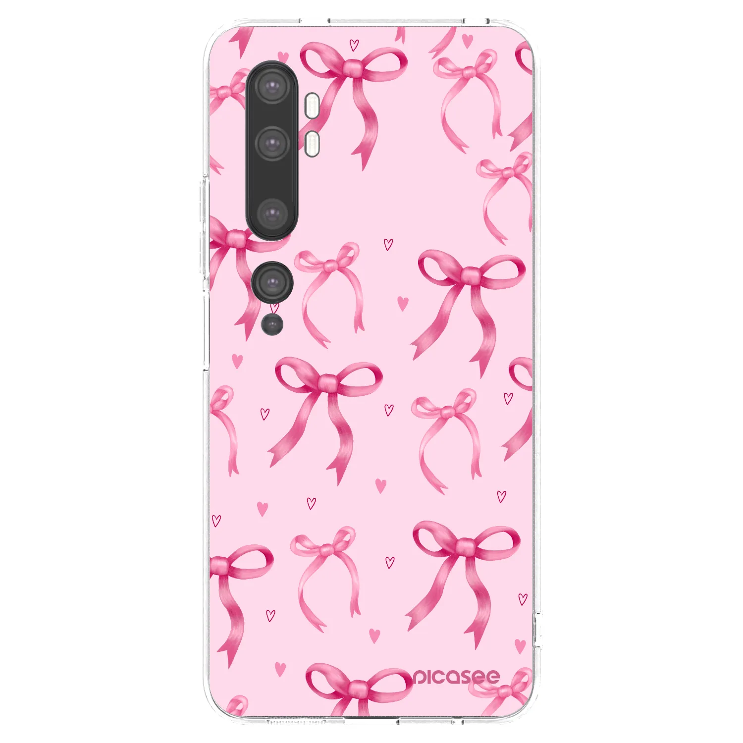 Picasee silikonový průhledný obal pro Xiaomi Mi Note 10 (Pro) - Bow Aesthetic