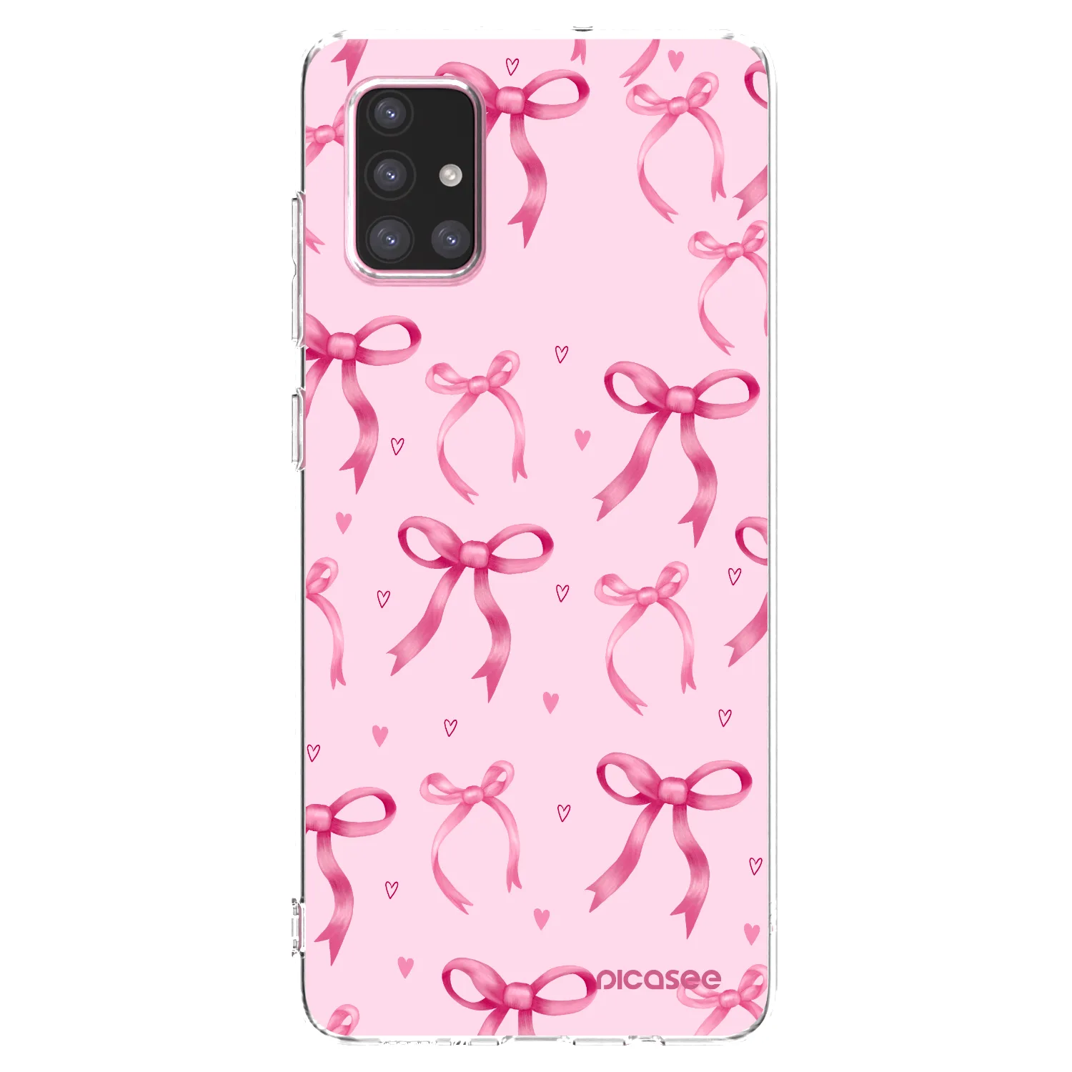 Picasee silikonový průhledný obal pro Samsung Galaxy A71 A715F - Bow Aesthetic