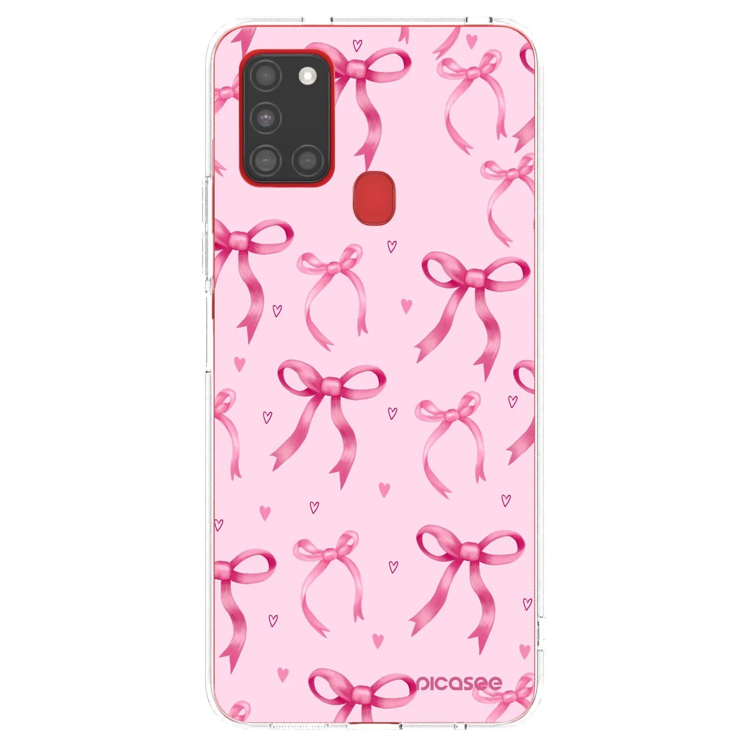 Picasee silikonový průhledný obal pro Samsung Galaxy A21s - Bow Aesthetic