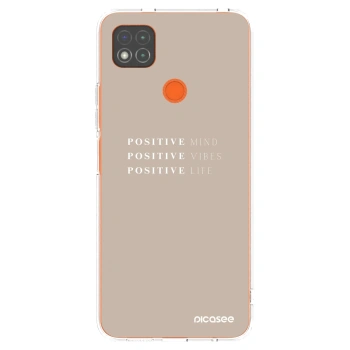 Picasee silikonový průhledný obal pro Xiaomi Redmi 9C - Positive Vibes