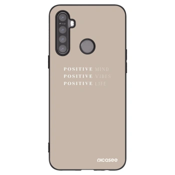 Picasee silikonový černý obal pro Realme 5 - Positive Vibes