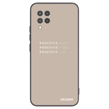 Picasee silikonový černý obal pro Samsung Galaxy A42 A426B - Positive Vibes
