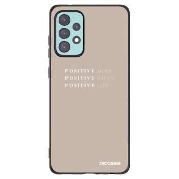 Picasee silikonový černý obal pro Samsung Galaxy A72 A725F - Positive Vibes