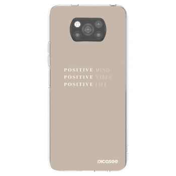 Picasee silikonový černý obal pro Xiaomi Poco X3 Pro - Positive Vibes