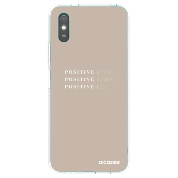 Picasee silikonový průhledný obal pro Xiaomi Redmi 9AT - Positive Vibes