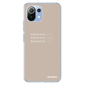 Picasee silikonový průhledný obal pro Xiaomi Mi 11 Lite - Positive Vibes