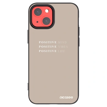Picasee silikonový černý obal pro Apple iPhone 13 mini - Positive Vibes