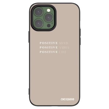 Picasee silikonový černý obal pro Apple iPhone 13 Pro Max - Positive Vibes