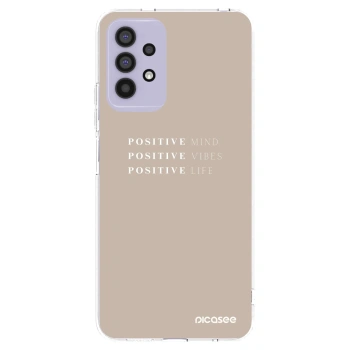 Picasee silikonový průhledný obal pro Samsung Galaxy A32 4G SM-A325F - Positive Vibes