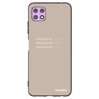 Picasee silikonový černý obal pro Samsung Galaxy A22 A226B 5G - Positive Vibes