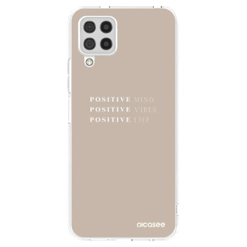Picasee silikonový průhledný obal pro Samsung Galaxy A22 A225F 4G - Positive Vibes