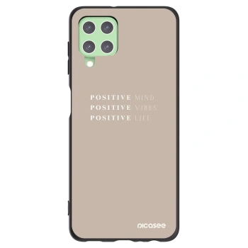 Picasee silikonový černý obal pro Samsung Galaxy A22 A225F 4G - Positive Vibes