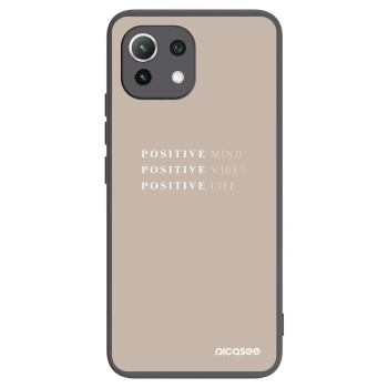 Picasee silikonový černý obal pro Xiaomi 11 Lite 5G NE - Positive Vibes