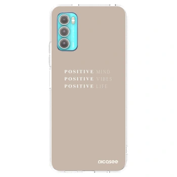 Picasee silikonový průhledný obal pro Motorola Moto G60 - Positive Vibes