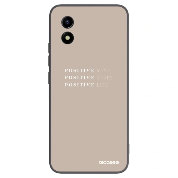 Picasee silikonový černý obal pro Vivo Y01 - Positive Vibes
