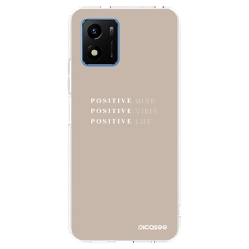 Picasee silikonový průhledný obal pro Vivo Y01 - Positive Vibes
