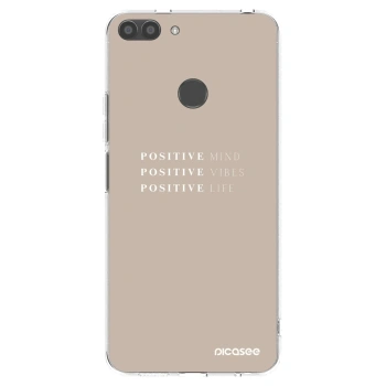 Picasee silikonový průhledný obal pro Huawei P Smart - Positive Vibes
