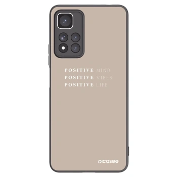 Picasee silikonový černý obal pro Xiaomi Redmi Note 11 Pro+ 5G - Positive Vibes
