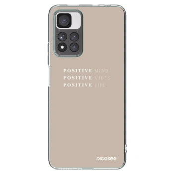 Picasee silikonový průhledný obal pro Xiaomi Redmi Note 11 Pro+ 5G - Positive Vibes