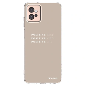Picasee silikonový průhledný obal pro Motorola Moto G32 - Positive Vibes