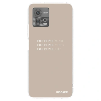 Picasee silikonový průhledný obal pro Motorola Moto G72 - Positive Vibes