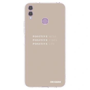Picasee silikonový průhledný obal pro Honor 8X - Positive Vibes