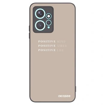 Picasee silikonový černý obal pro Xiaomi Redmi Note 12 4G - Positive Vibes